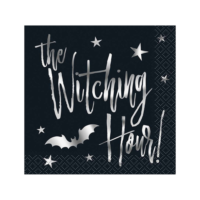 Servietten "Halloween Witch" Gold | 20Stk./25x25cm