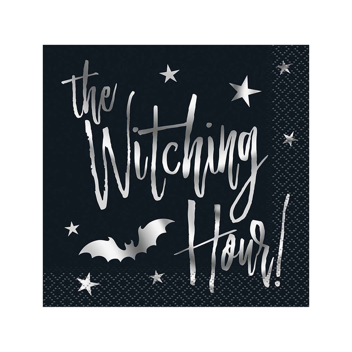 Servietten "Halloween Witch" Gold | 20Stk./25x25cm