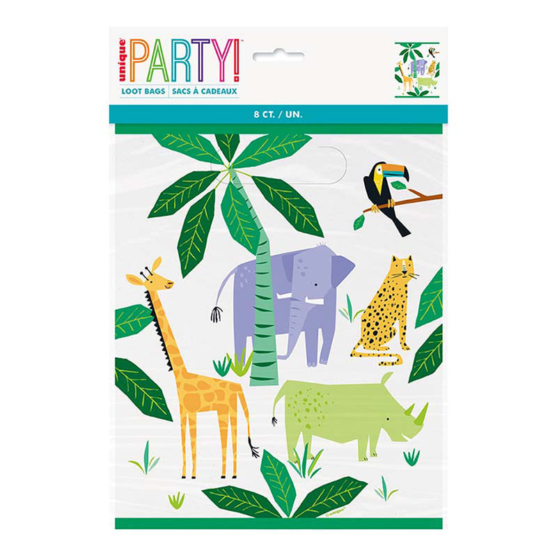 Geschenktüte PVC Animal Safari 8 Stk.