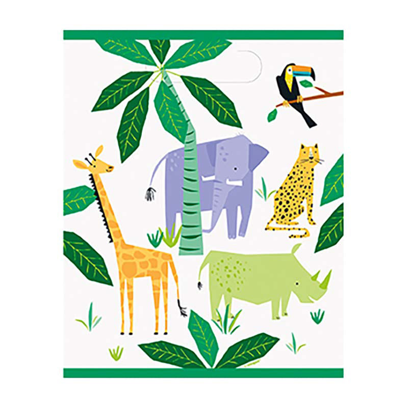 Geschenktüte PVC Animal Safari 8 Stk.