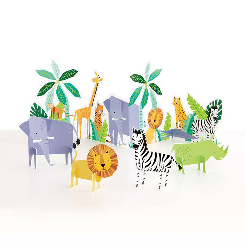 Tischaufsteller Set Animal Safari 5tlg.