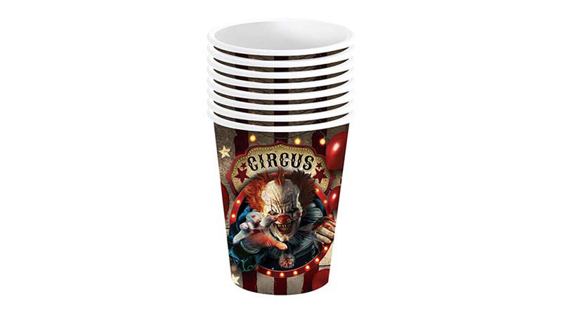 "Horror Clown" | Pappbecher 240ml/6Stk.