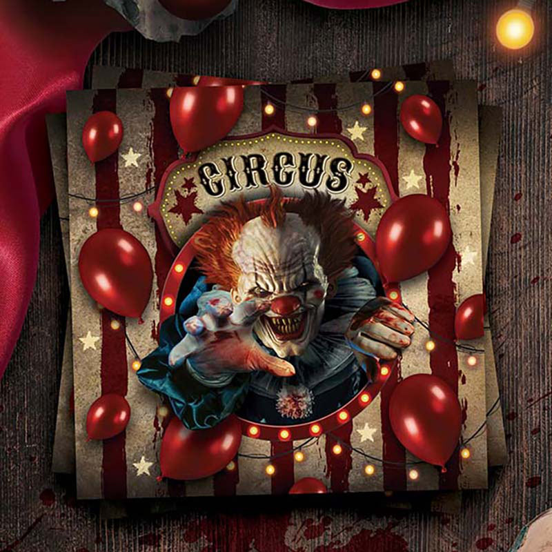 "Horror Clown" | Servietten 16x16cm/20Stk.