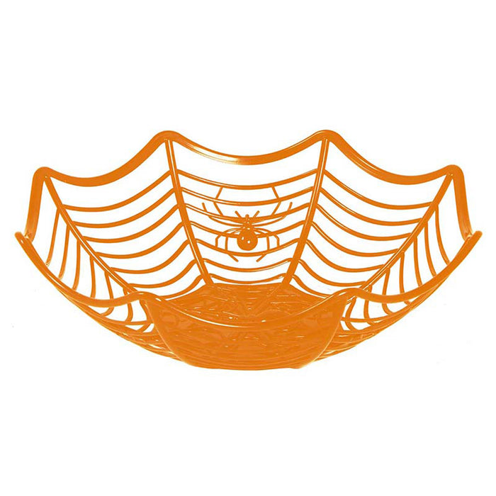 Schale Halloween Spinnennetz Orange