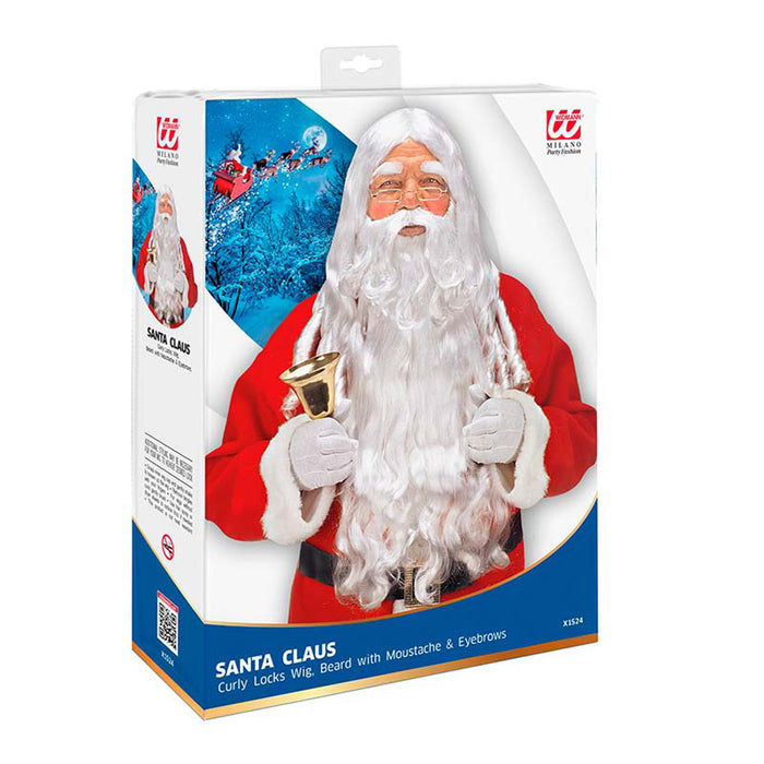 AccSet Weihnachtsmann Bart & Perücke