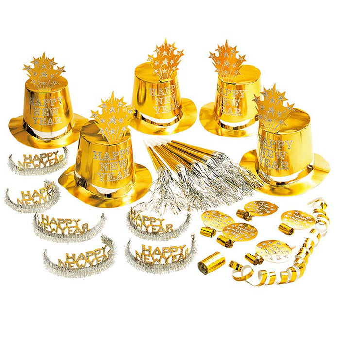 PartySet Happy New Year für 10 Personen Gold Kit