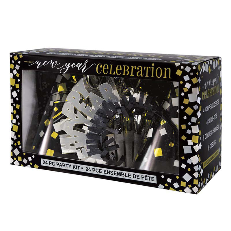Partybox New Year 8 Personen Gold/Silver