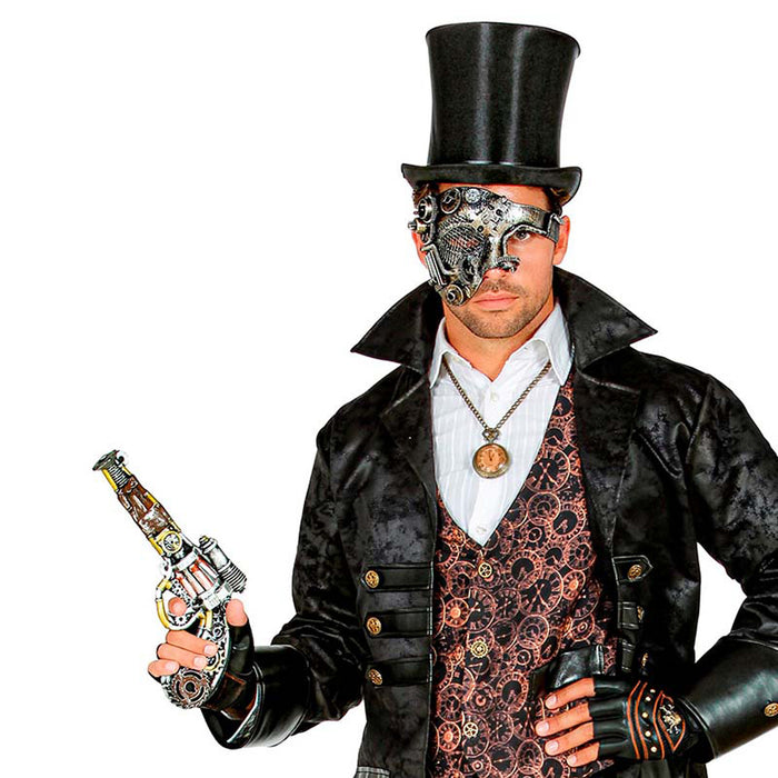 Pistole Steampunk Revolver Schaumlatex