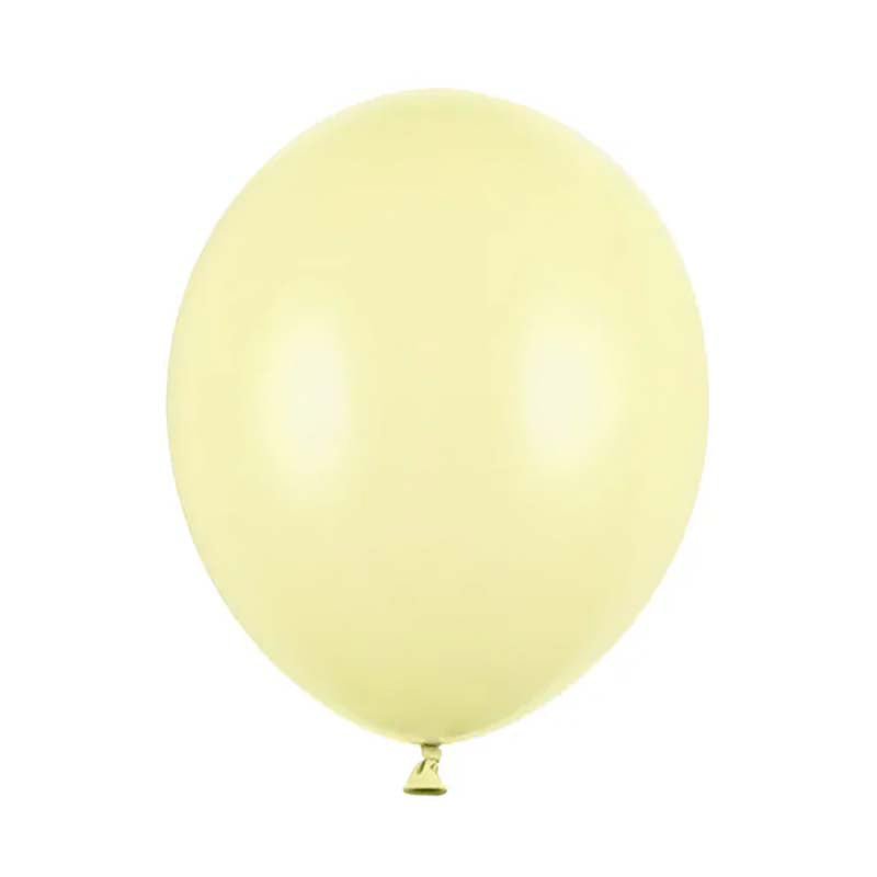 10 Stk. Luftballon Ø30cm "Uni Pastell" | Hellgelb