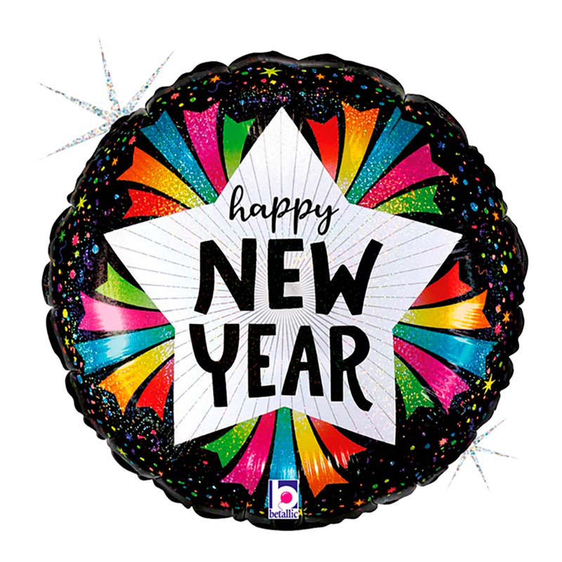 18"/Ø46cm Folienballon "New Year"