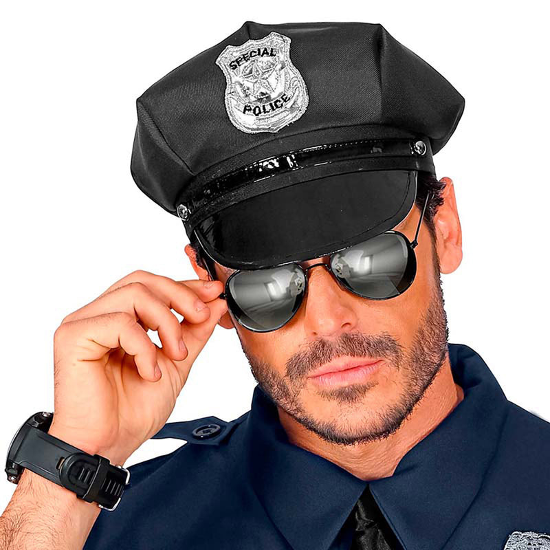 Brille Polizist verspiegelt