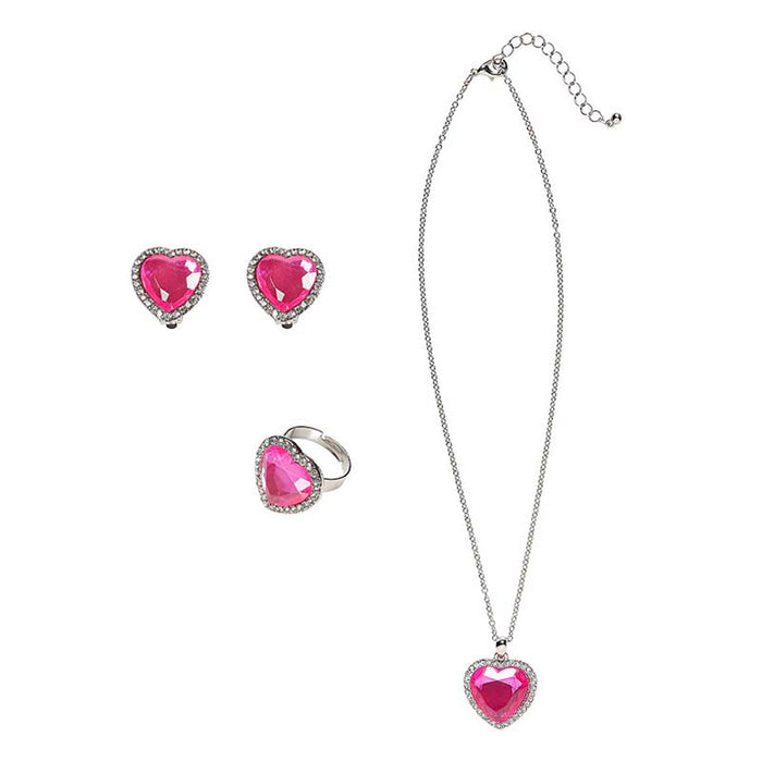 Schmuck Set mit Perlen Rosa