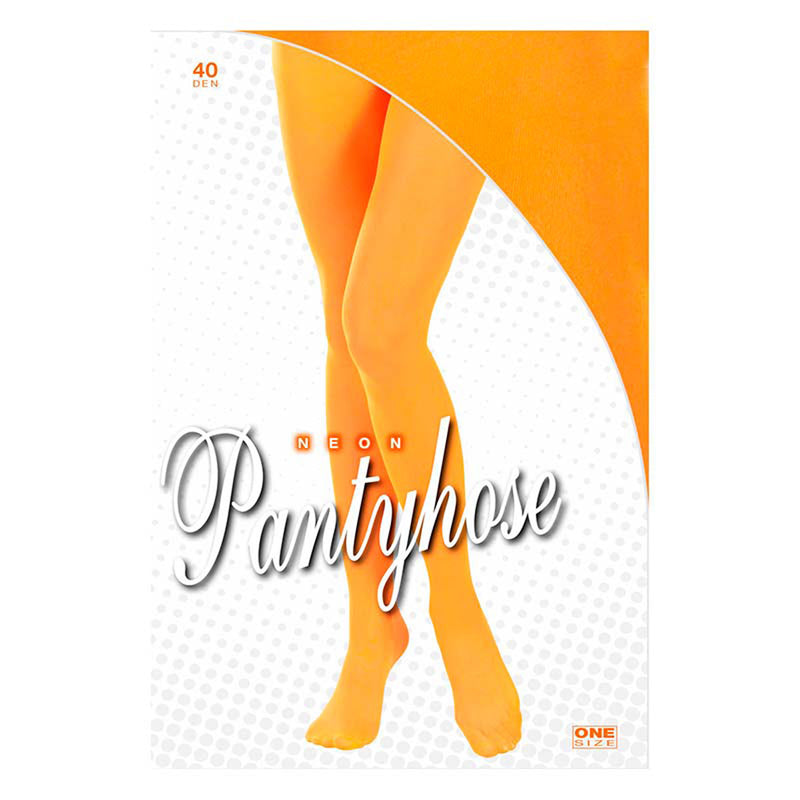Strumpfhose Uni Neon Orange STD