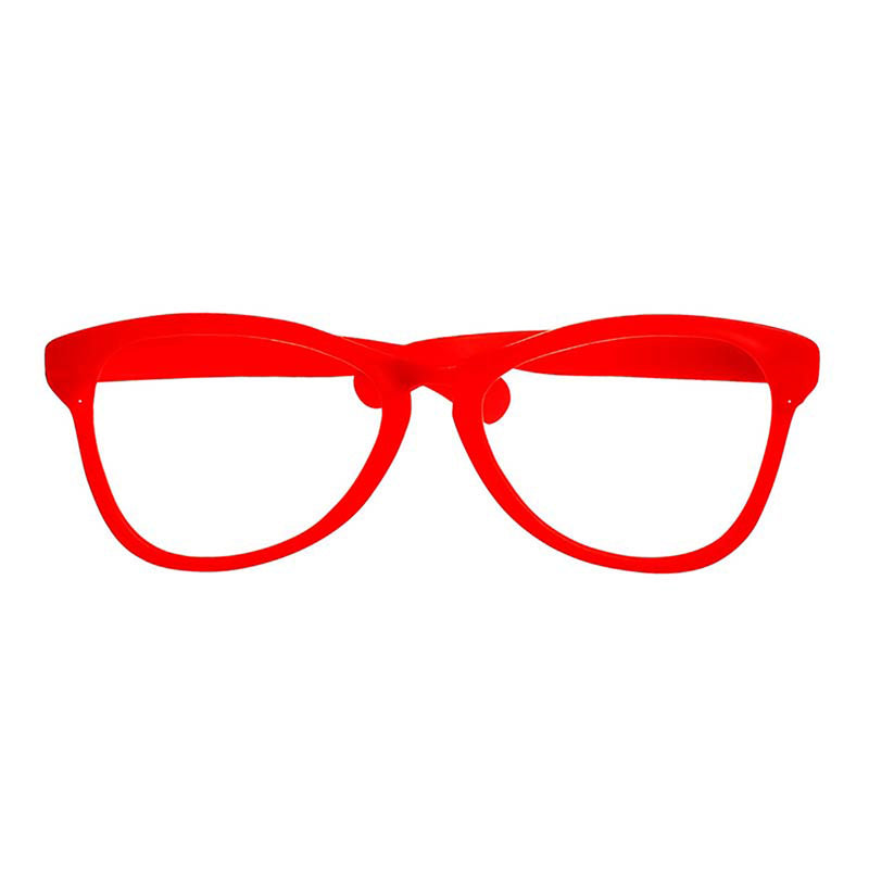 Brille Rot groß