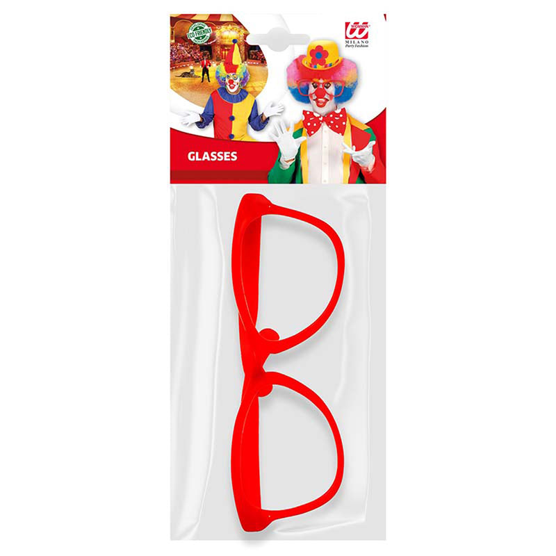 Brille Rot groß