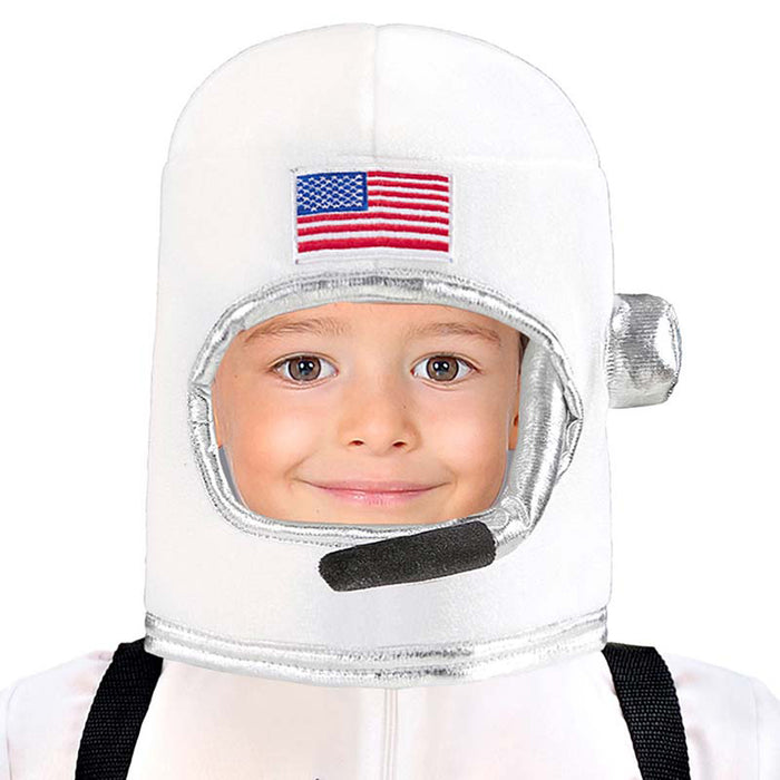 Helm zum Astronauten Kostüm für Kinder | Weiß - Astronautenhelm Weltall
