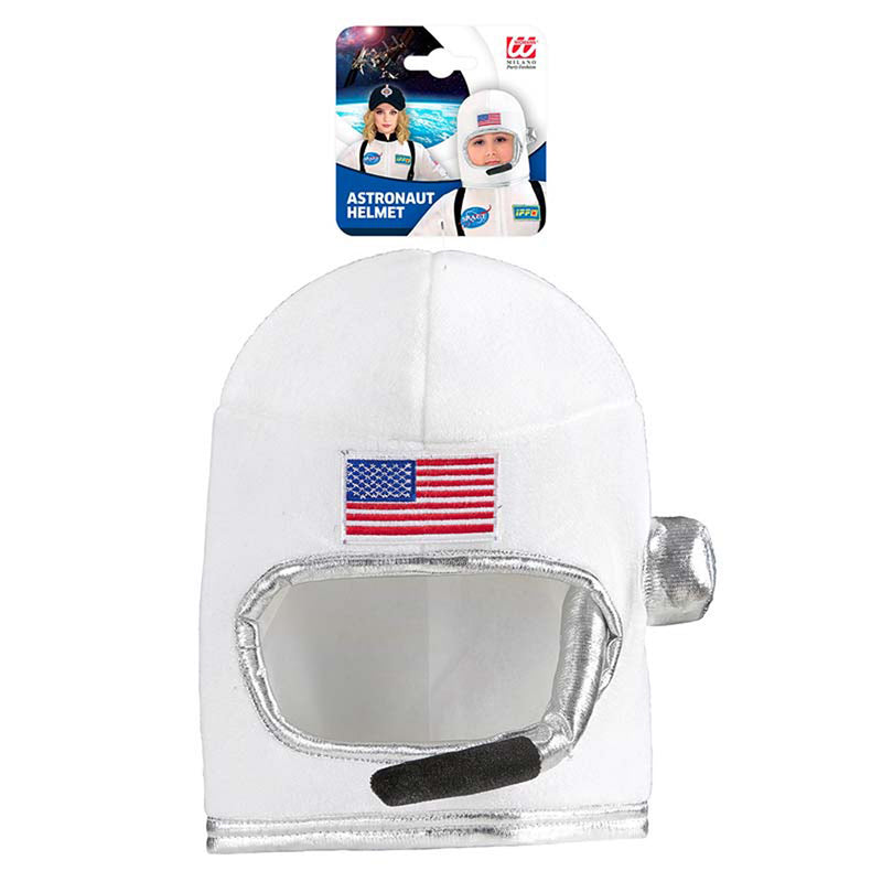 Helm zum Astronauten Kostüm für Kinder | Weiß - Astronautenhelm Weltall