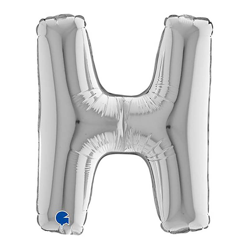 ABC14 Buchstabe H silber 36 cm
