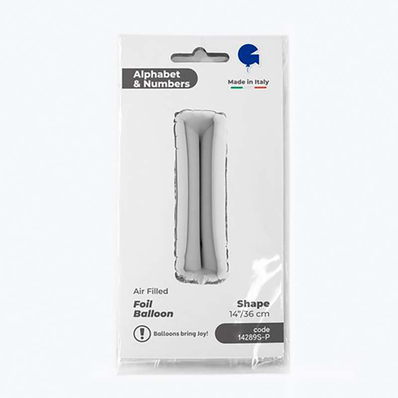 ABC14 Buchstabe I silber 36 cm