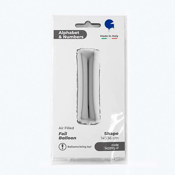 ABC14 Buchstabe I silber 36 cm