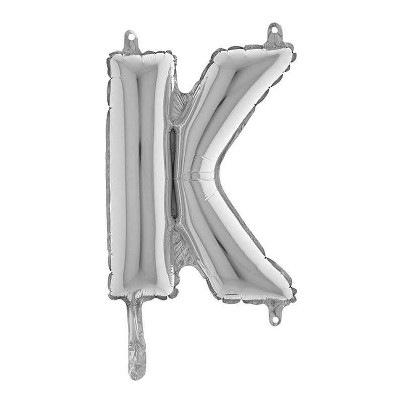 ABC14 Buchstabe K silber  36 cm