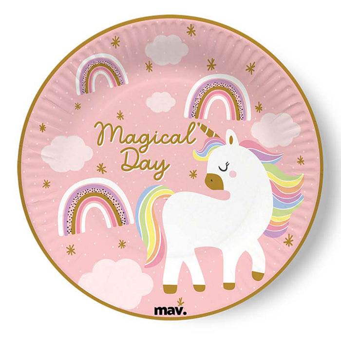 Pappteller "Magical Day" | Ø18cm/8Stk.