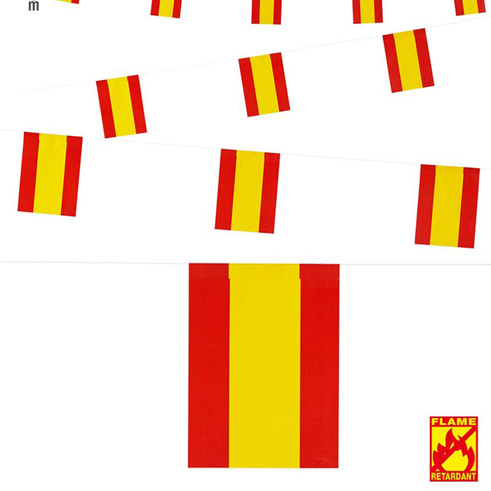 Wimpelkette Flaggen Spanien ca. 6m