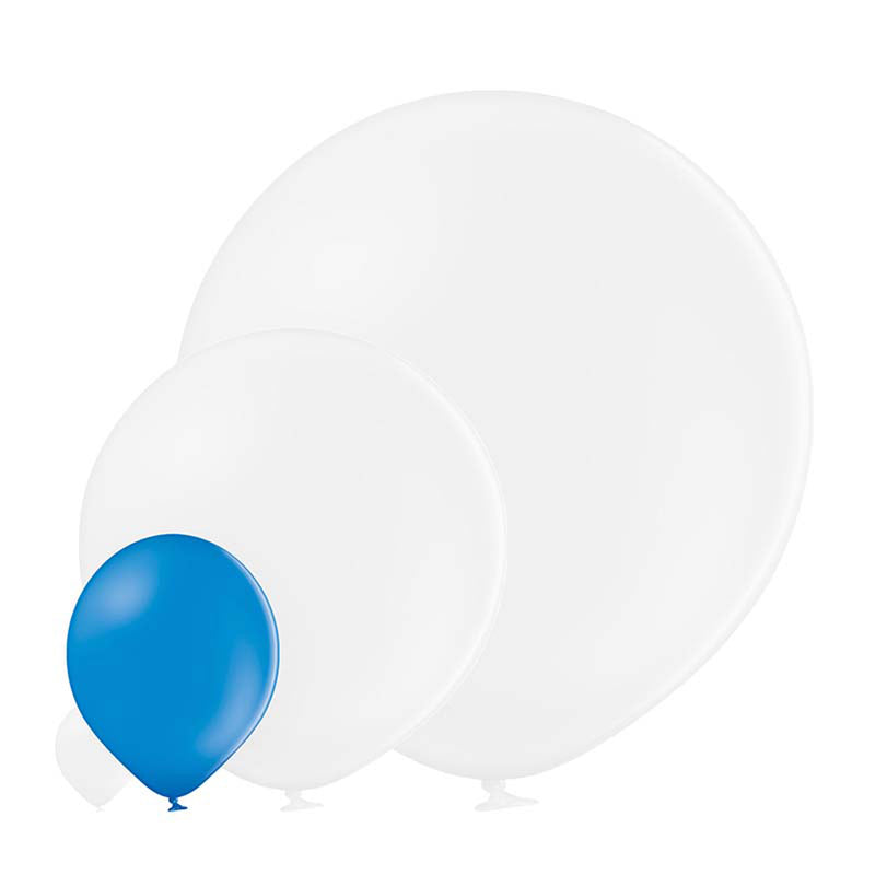 25 Stk. Luftballon Unifarben Ø 30cm | Mittelblau #012