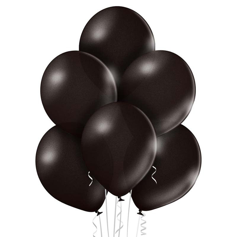 25 Stk. Luftballon Uni Metallic Ø 30cm |  Schwarz#090
