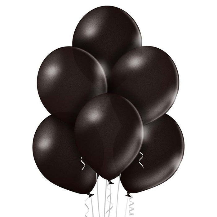 25 Stk. Luftballon Uni Metallic Ø 30cm |  Schwarz#090