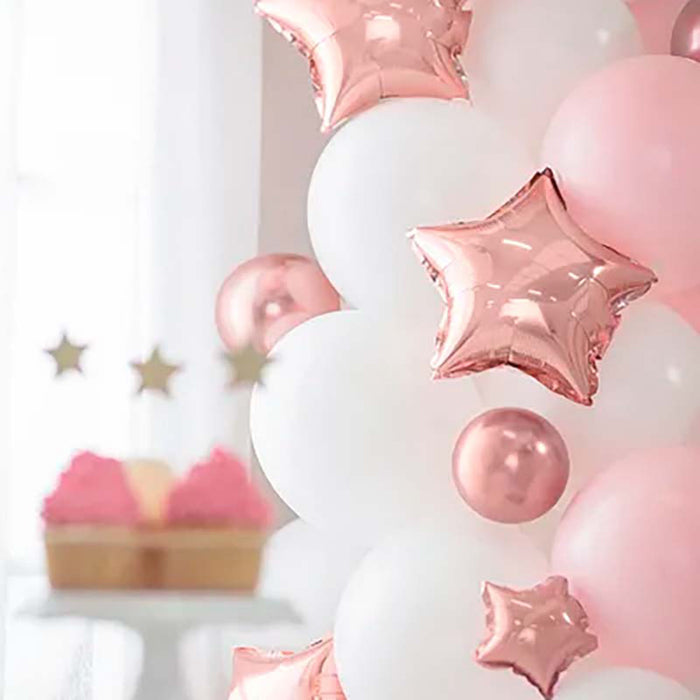 50 Stk. Luftballon Ø12cm "Uni Glossy" | Rosegold