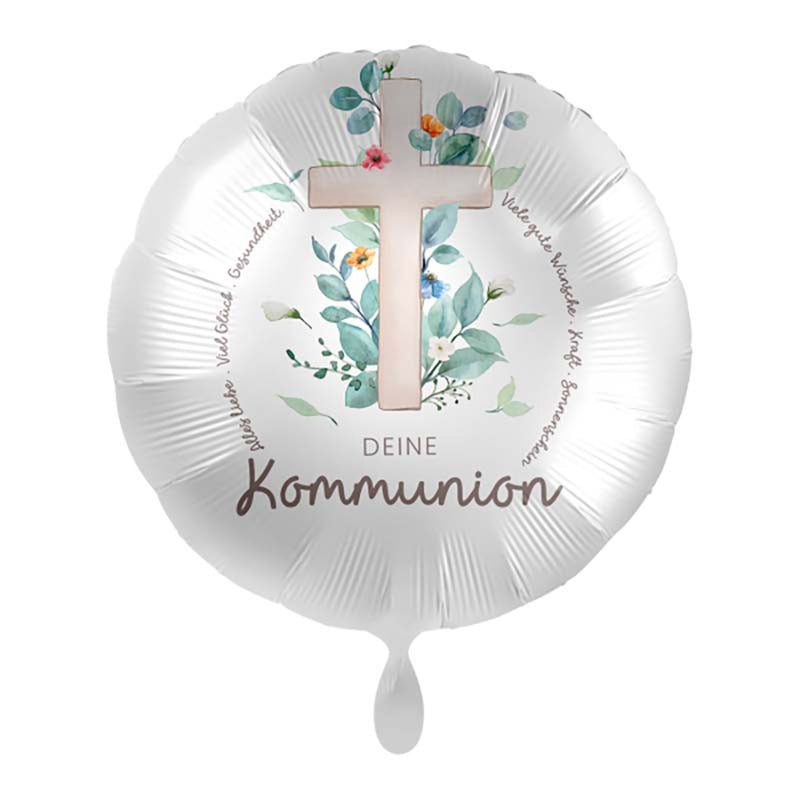 18"/Ø43cm Folienballon  "Deine Kommunion"
