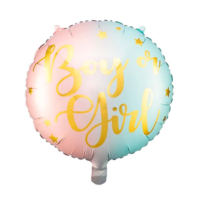 18"/Ø45cm Folienballon "Boy or Girl"