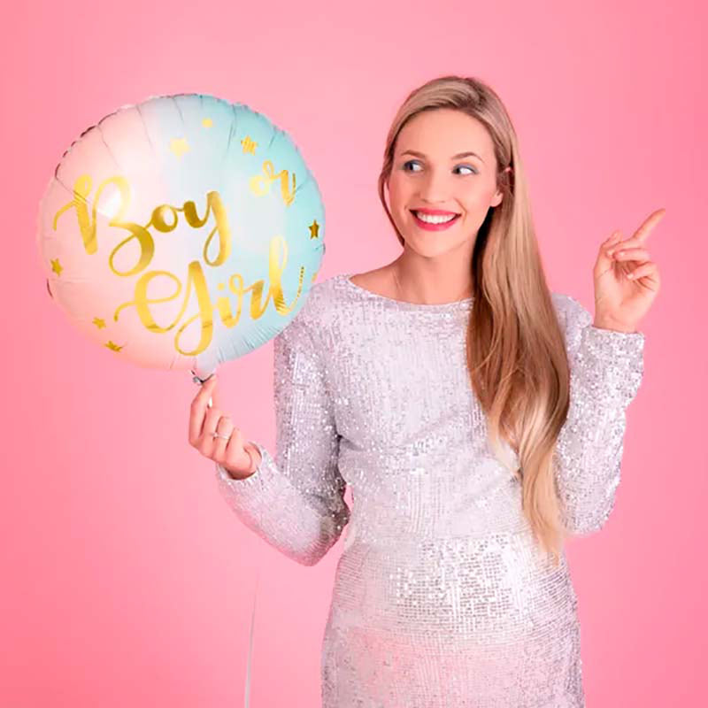18"/Ø45cm Folienballon "Boy or Girl"