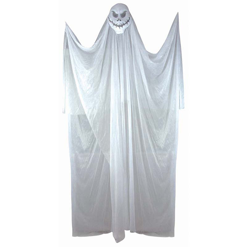 Halloween Hängefigur Geist - 210 cm - Weiß - XXL Geister-Deko