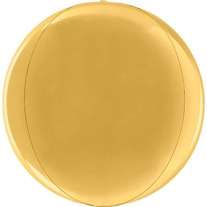 Orbz 4D Globe Gold 38 cm Bulk