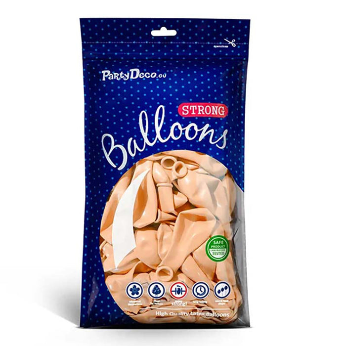 50 Stk. Luftballon Ø30cm "Uni Pastell" | Peach