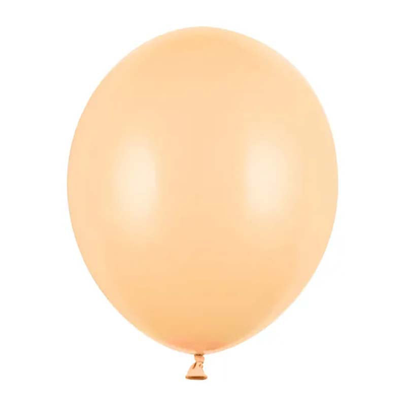 50 Stk. Luftballon Ø30cm "Uni Pastell" | Pfirsich Orange