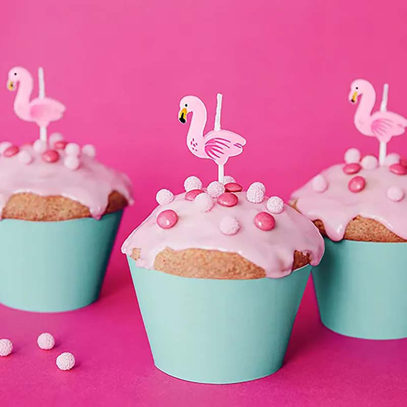 Kerzen Flamingo Rosa 3 cm