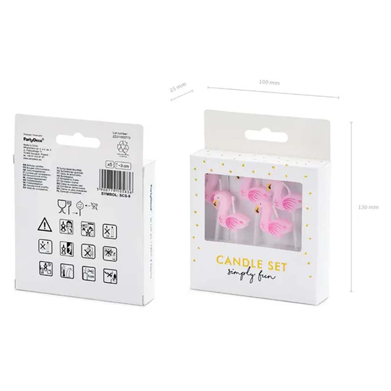 Kerzen Flamingo Rosa 3 cm