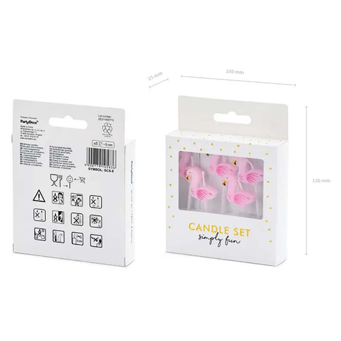 Kerzen Flamingo Rosa 3 cm