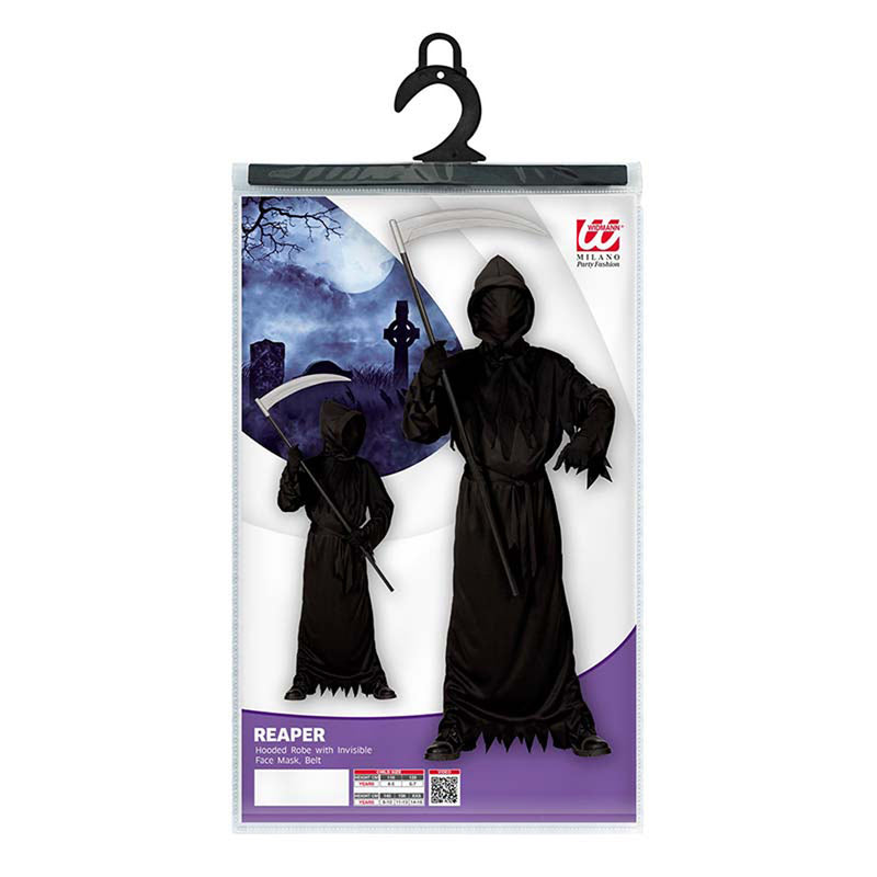 Kostüm "Reaper" Sensenmann mit Maske unsichtbares Gesicht