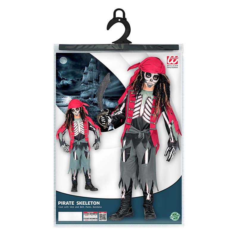 Kostüm Kid Pirat Skelett