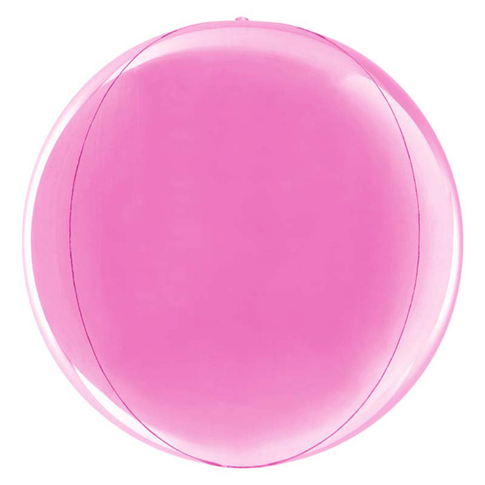 Orbz 4D Globe Platinum Fuchsia 38 cm Bulk