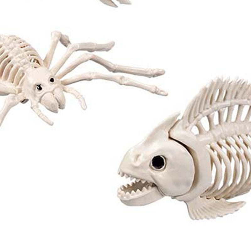 Skelett Tiere 5-fach sortiert | Beige - Halloween