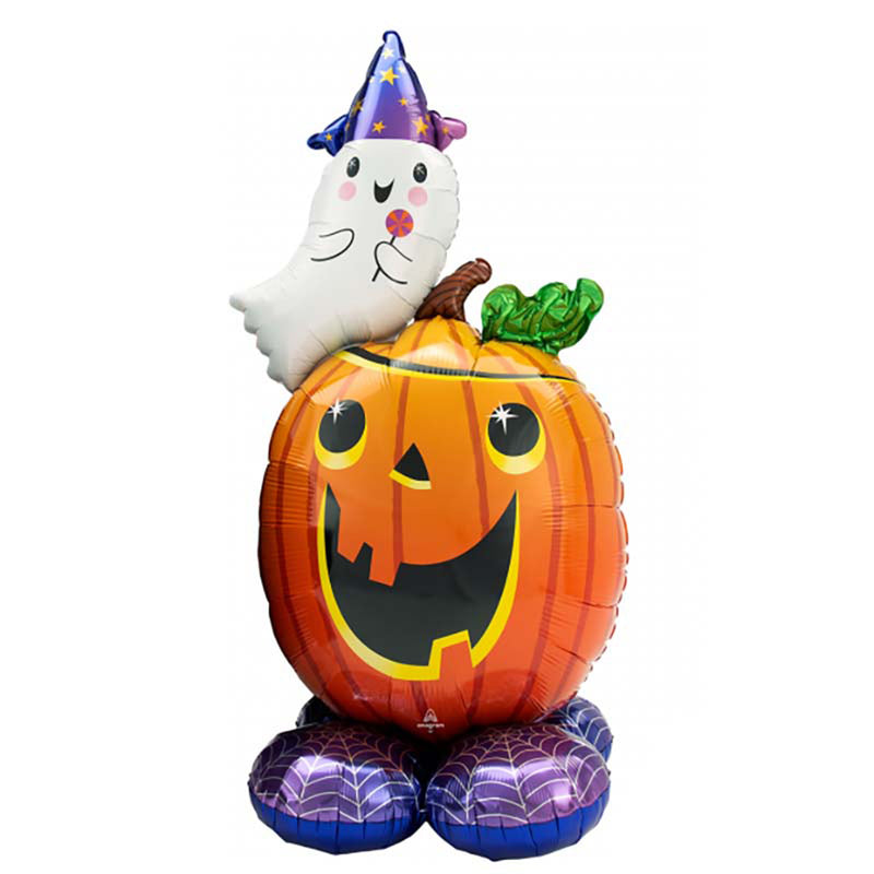 ABC Airloonz Halloween | Kürbis und Geist 71x142cm P70 Ballon