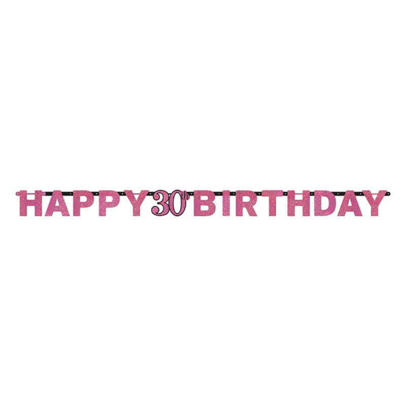 Buchstabengirlande HB #30 Pink ca.213cm
