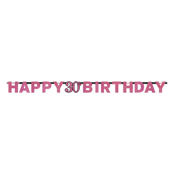 Buchstabengirlande HB #30 Pink ca.213cm