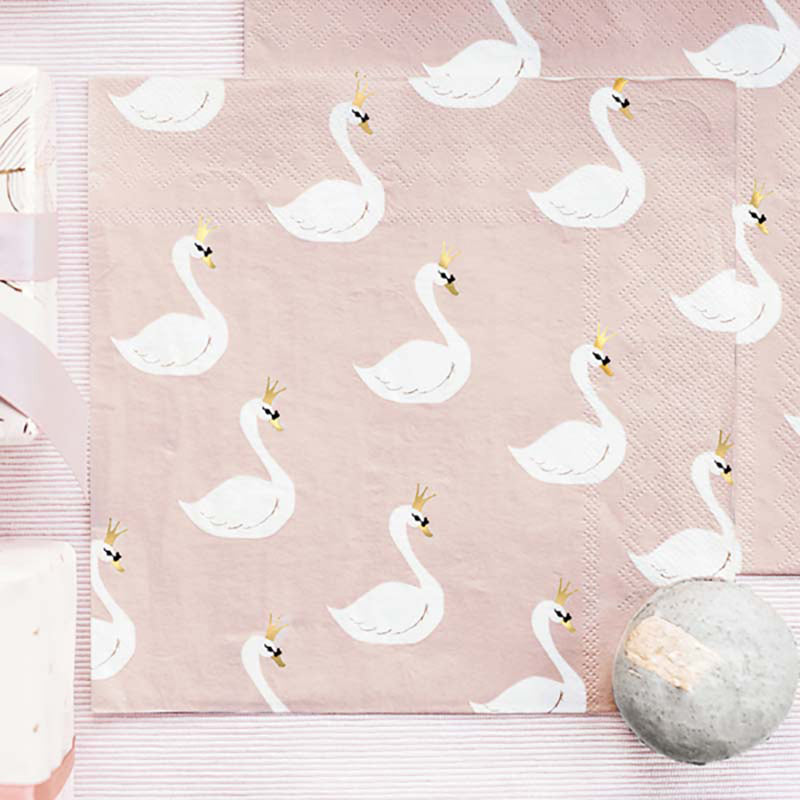 Servietten "Lovely Schwan" 20Stk/33x33cm