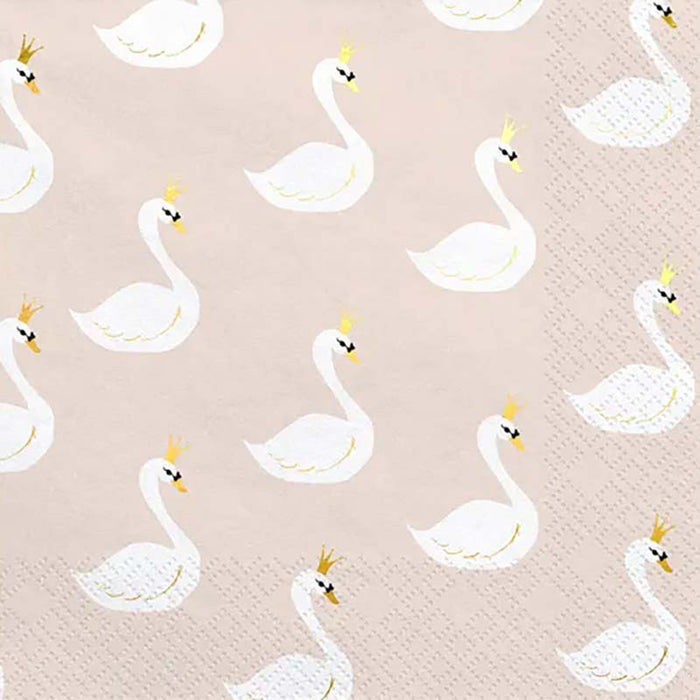 Servietten Schwan Lovely 20Stk/33x33cm